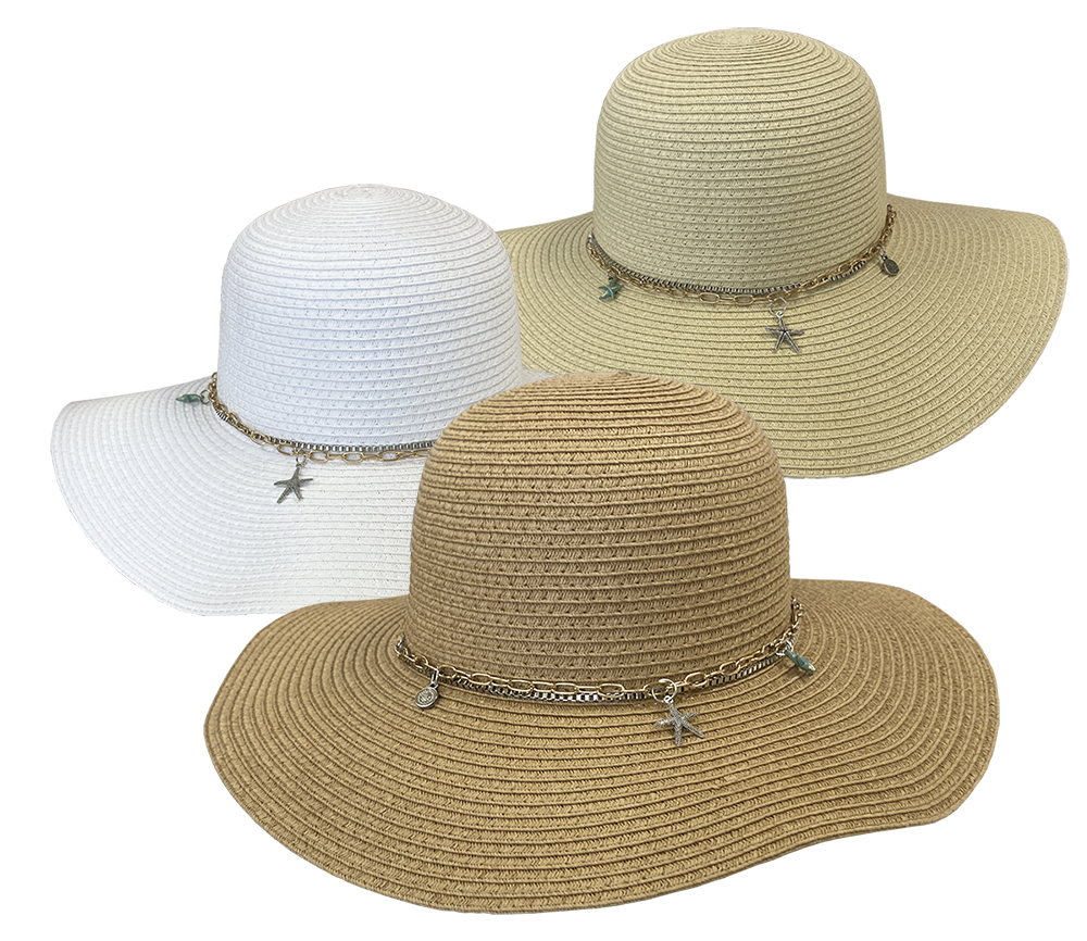 Tide Pool Floppy Brim Sun Hat - Straw Sun Hats